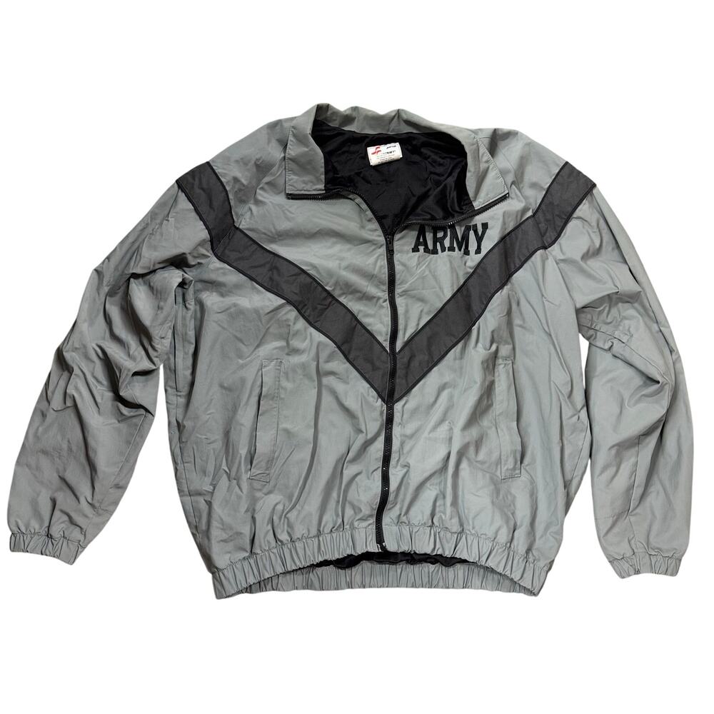 US Army Jacket Mens Large / Long Windbreaker Reflective Training SKILCRAFT Nylon